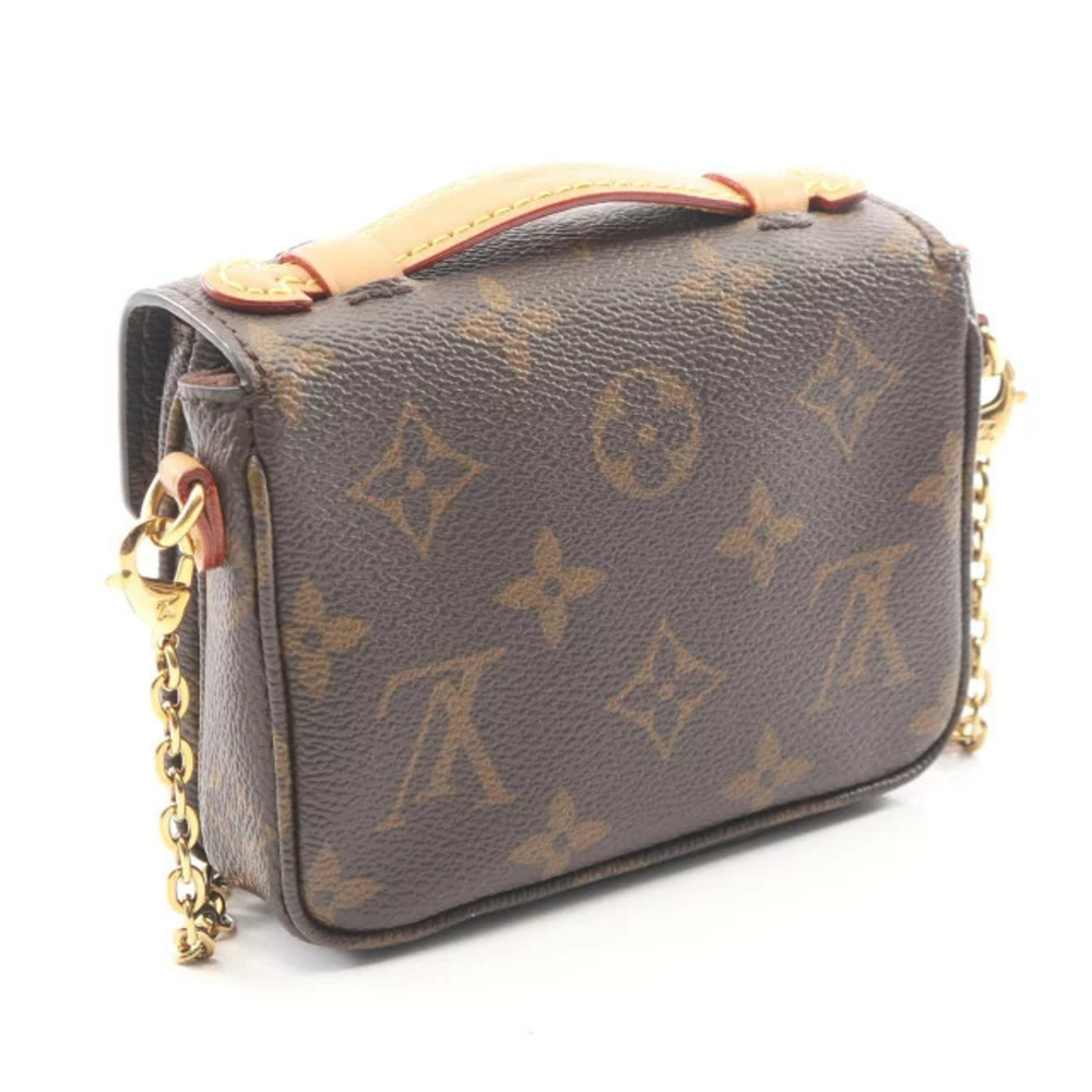 Louis Vuitton Metis Handbag Canvas Leather Brown Monogram Brown
